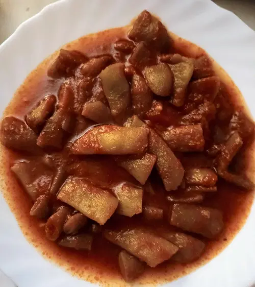 Judías verdes con tomate