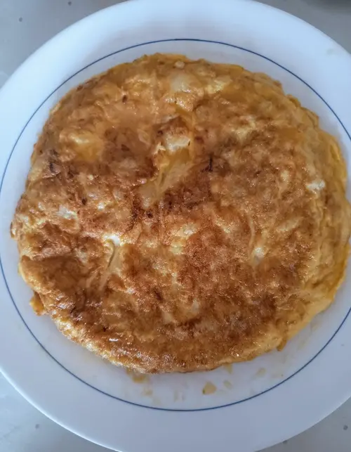 Tortilla de patatas con calabacín